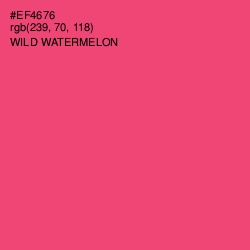 #EF4676 - Wild Watermelon Color Image