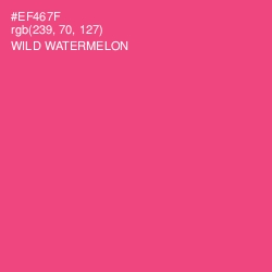 #EF467F - Wild Watermelon Color Image