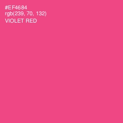 #EF4684 - Violet Red Color Image