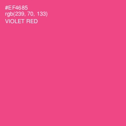 #EF4685 - Violet Red Color Image