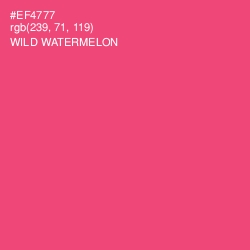 #EF4777 - Wild Watermelon Color Image