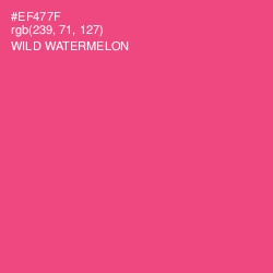 #EF477F - Wild Watermelon Color Image