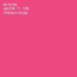 #EF4780 - French Rose Color Image