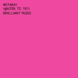 #EF48A1 - Brilliant Rose Color Image