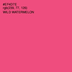 #EF4D7E - Wild Watermelon Color Image