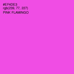 #EF4DE3 - Pink Flamingo Color Image