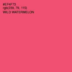 #EF4F73 - Wild Watermelon Color Image