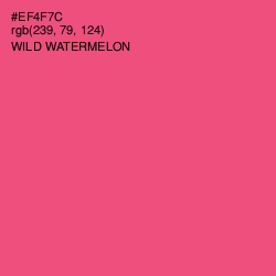 #EF4F7C - Wild Watermelon Color Image
