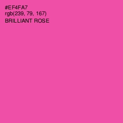 #EF4FA7 - Brilliant Rose Color Image