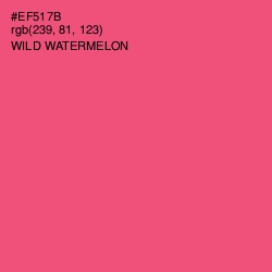 #EF517B - Wild Watermelon Color Image