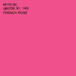 #EF518C - French Rose Color Image