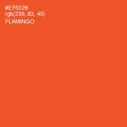 #EF5328 - Flamingo Color Image