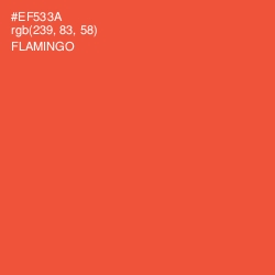 #EF533A - Flamingo Color Image