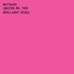 #EF54A0 - Brilliant Rose Color Image