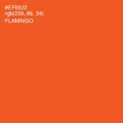 #EF5922 - Flamingo Color Image