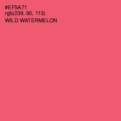 #EF5A71 - Wild Watermelon Color Image