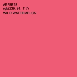 #EF5B75 - Wild Watermelon Color Image