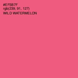 #EF5B7F - Wild Watermelon Color Image