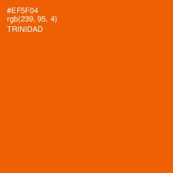 #EF5F04 - Trinidad Color Image