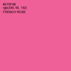 #EF5F98 - French Rose Color Image