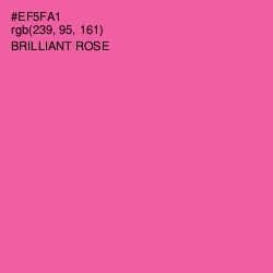 #EF5FA1 - Brilliant Rose Color Image