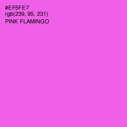 #EF5FE7 - Pink Flamingo Color Image