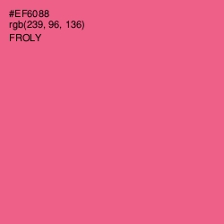 #EF6088 - Froly Color Image