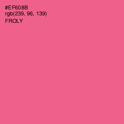 #EF608B - Froly Color Image