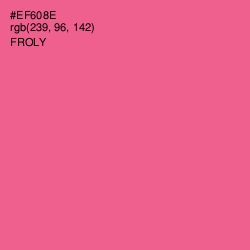 #EF608E - Froly Color Image