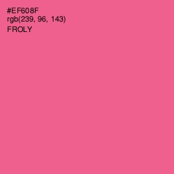 #EF608F - Froly Color Image