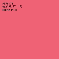 #EF6175 - Brink Pink Color Image