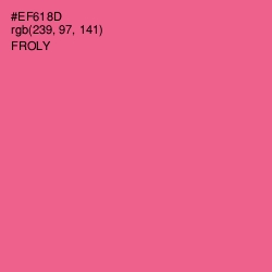 #EF618D - Froly Color Image