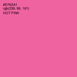 #EF63A1 - Hot Pink Color Image