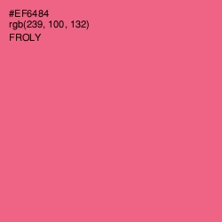 #EF6484 - Froly Color Image