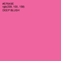 #EF649E - Deep Blush Color Image