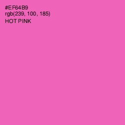 #EF64B9 - Hot Pink Color Image