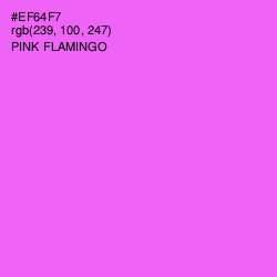 #EF64F7 - Pink Flamingo Color Image