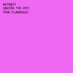 #EF68F1 - Pink Flamingo Color Image