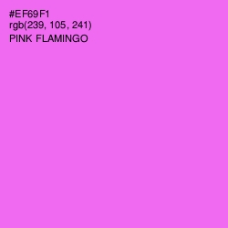 #EF69F1 - Pink Flamingo Color Image