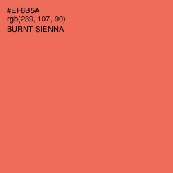 #EF6B5A - Burnt Sienna Color Image