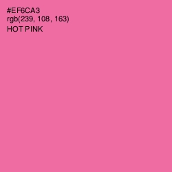 #EF6CA3 - Hot Pink Color Image