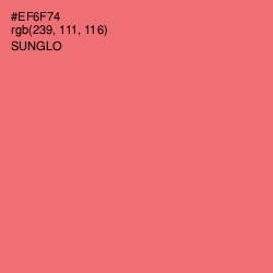 #EF6F74 - Sunglo Color Image