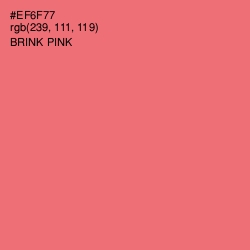 #EF6F77 - Brink Pink Color Image