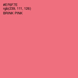 #EF6F7E - Brink Pink Color Image
