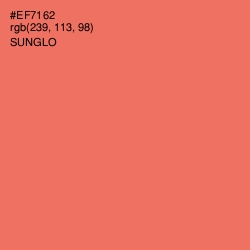 #EF7162 - Sunglo Color Image