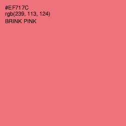 #EF717C - Brink Pink Color Image