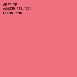 #EF717F - Brink Pink Color Image