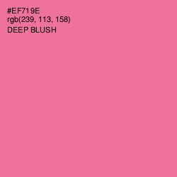 #EF719E - Deep Blush Color Image