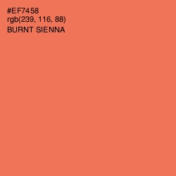 #EF7458 - Burnt Sienna Color Image