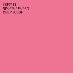 #EF7493 - Deep Blush Color Image